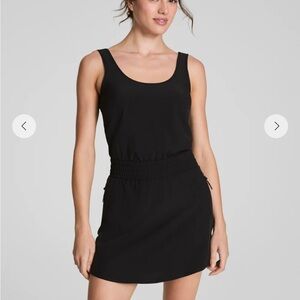 SPANX Black Sleeveless Scoop-Neck Mini Dress